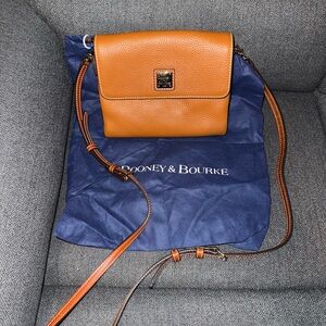 Dooney & Bourke Tan Leather Crossbody Bag